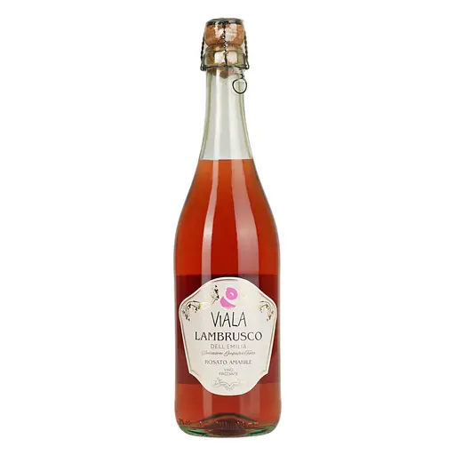 Вино ігристе Viala Lambrusco dell Emilia IGP рожеве напівсолодке 0.75 л - фото 1