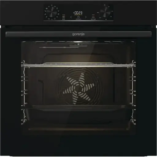 Духова шафа Gorenje електрична, 77л, A, дисплей, IconLed, піроліз, чорний - фото 1