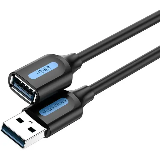 Кабель Vention USB 3.0 A Male to A Female Extension Cable 2 м черный PVC Type (CBHBH)