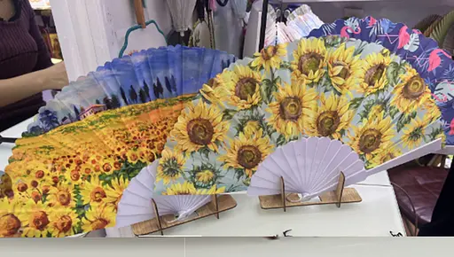 Аксессуар веер Подзолнухи (в ассортименте) - фото 2