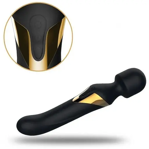 Вибромассажер 2 в 1 Dorcel Dual Orgasms Gold классический массажер и вибратор с жемчужным массажем - фото 3