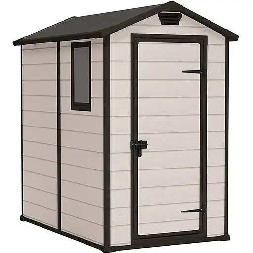 Садовий пластиковий будиночок Keter MANOR 4х6S бежевий - фото 1