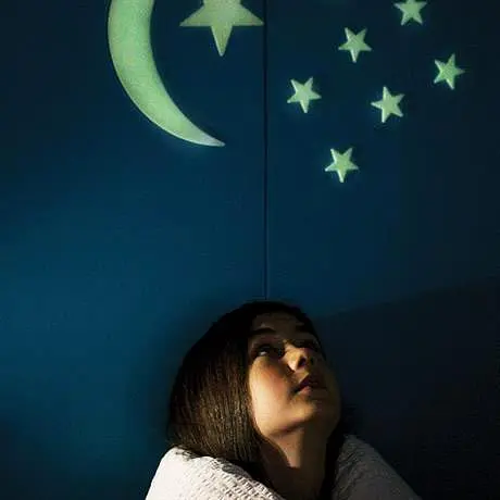 Набор светящихся в темноте наклеек 4M Луна и звезды 13 шт 00-05215 Набор люминесцентных наклеек - фото 3