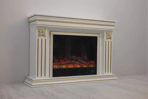 Електричний камін Valencia Gold Bluetooth звук потріскування дров 1500Вт (10080115) - фото 4