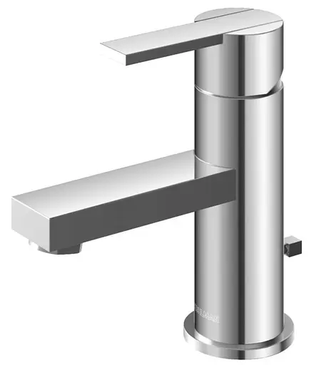 Смеситель для умывальника Kohlman Gixs chrome низкий QB100G Хром - фото 1