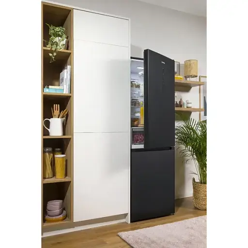 Холодильник Gorenje NRK619EABXL4 с нижней морозильной камерой 185х60х60 см 2 двери Х 204 л М 96 л A+ NoFrost Plus Fresh zone черный - фото 9