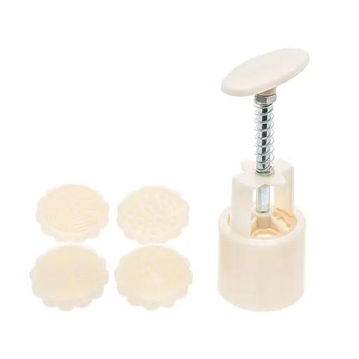 Плунжер кондитерский для печенья и мастики круг + 4 насадки, Kitchen Master Белый 86278 - фото 5
