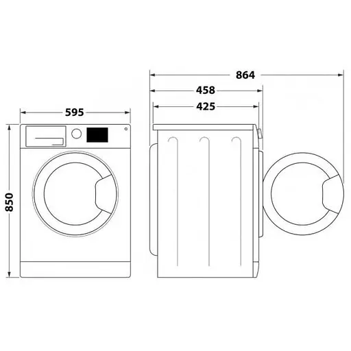 Стиральная машина Whirlpool WRBSB 6228 B автоматическая - фото 10