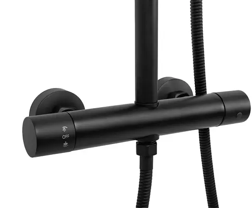 Душовя система Rea Vincent з термостатом black REA-P6600, Чорний - фото 2