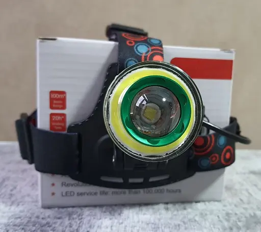 Налобний акумуляторний ліхтар на голову Bailong T6 + COB для риболовлі 2 х 18650 Headlamp-HL2-1006 - фото 7