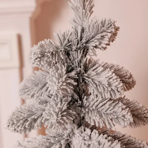 Штучна новорічна декоративна ялинка «Снігова королева» засніжена 125 см Lugi SOK-M-05-4 - фото 2