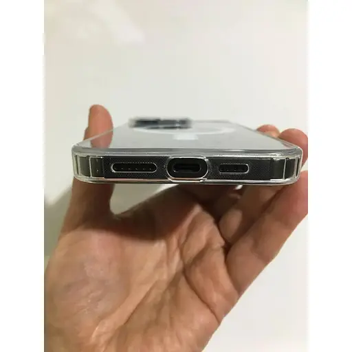 Чехол противоударный HYBRID Clear Case Ultra Hybrid with MagSafe для Apple iPhone 15 Pro Max Прозрачный с магнитом - фото 5