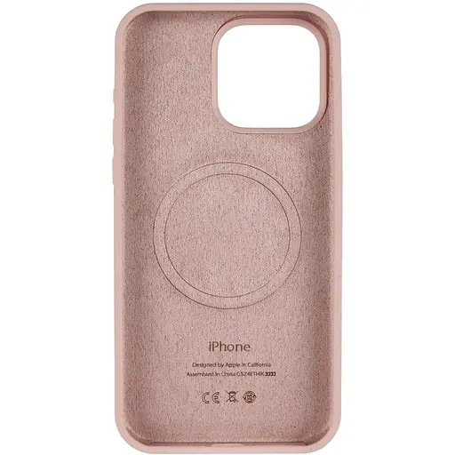 Чохол Epik Silicone Case Full Protective AA V2 with MagSafe для Apple iPhone 15 Pro Max 6.7 Рожевий/Pink Sand - фото 3