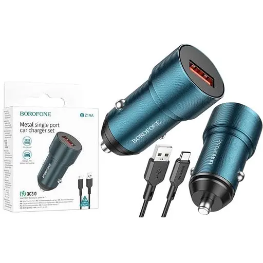Зарядний пристрій Borofone BZ19A QC3.0 18W 1 x USB/3.0 A