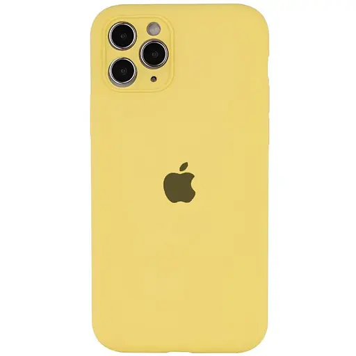 Чехол Epik Silicone Case Full Camera Protective AA для Apple iPhone 12 Pro 6.1 Желтый/Yellow
