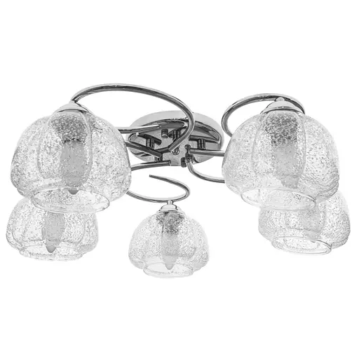 Люстра потолочная Brille в спальню E27 60W CH (LK-591C/5)