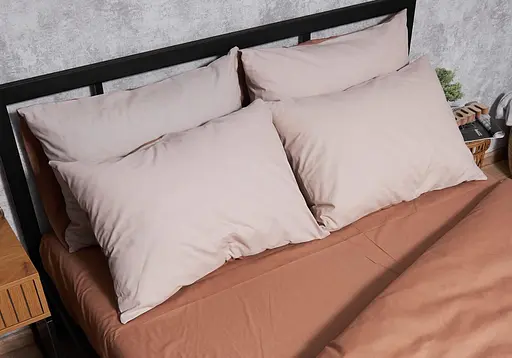 Набір наволочок Moon&Star Бязь Gold Люкс Brown Blanc 40х60 см 2 шт - фото 2