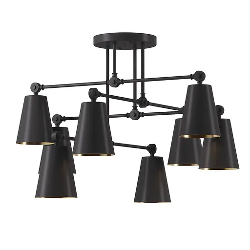 Люстра Sia V8 PikArt арт. 24867 Золотий/чорний - фото 2