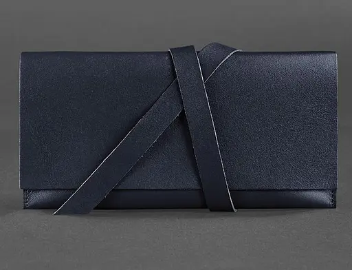 Кожаный тревел-кейс Voyager 1.0 темно-синий - фото 1