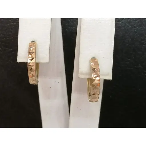 Золоті сережки Імперія золота з алмазною гранню. СБ645(А)І - фото 4