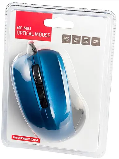 Мышь Modecom MC-M9.1 USB Black-Blue (M-MC-00M9.1-140) - фото 5