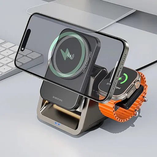 БЗУ Borofone BQ30 Wide 3in1 15W - фото 7