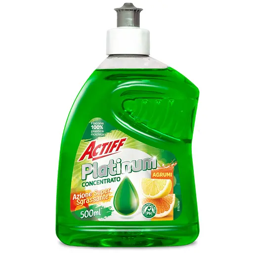 Засіб для миття посуду Actiff Piatti Agrumi Dish Washing Gel Citrus 12 x 500 ml