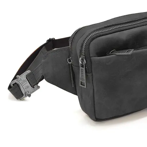 Кожаная мужская сумка на пояс TARWA 25х15х4 см sum0026006 - фото 14