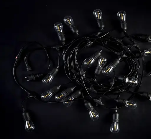 Електрогірлянда Белт-Лайт вулична Нитка Ретро 10 метрів 20 лампочок світлодіодна, садова від мережі 220В (B.15.10.E27.20.S+) - фото 2