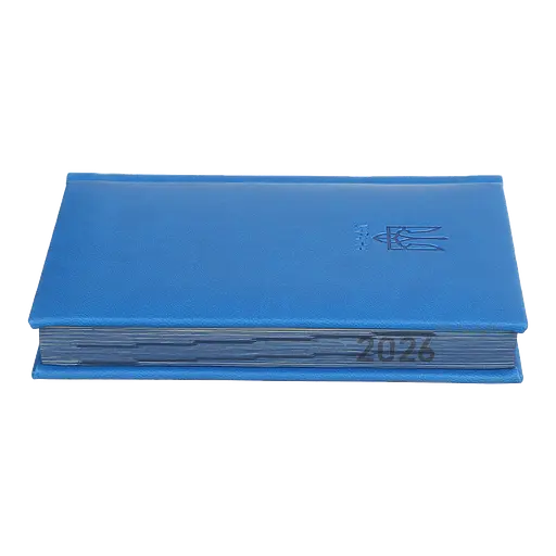 Щоденник датований Buromax Heraldry 2026 A6 штучна шкіра/поролон світло-синій (BM.2584-02) - фото 5