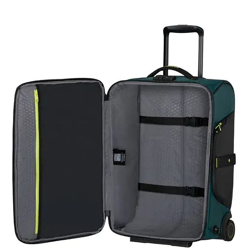 Сумка-Рюкзак На Колесах Samsonite ECODIVER DARK TEAL/LIME 55х40х25 KH7*71012 - фото 6