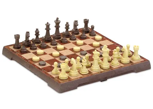 Настільна гра CAYRO Магнітні шахи-шашки середні (поле 24x24 см) (453) - фото 3