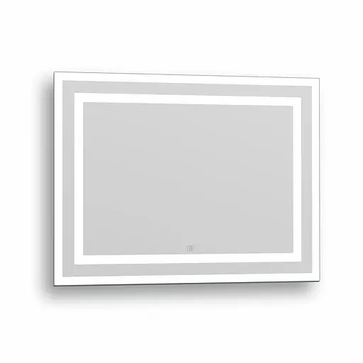Дзеркало Imprese Karlov Light прямокутне в рамі з фронтальним та настінним підсвічуванням 60x80 см m08607600MA - фото 1