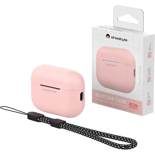 Чехол AhaStyle Colorful Silicone Case для AirPods Pro 2 Pink (CP-187-2-C-PK) [133841] - фото 4