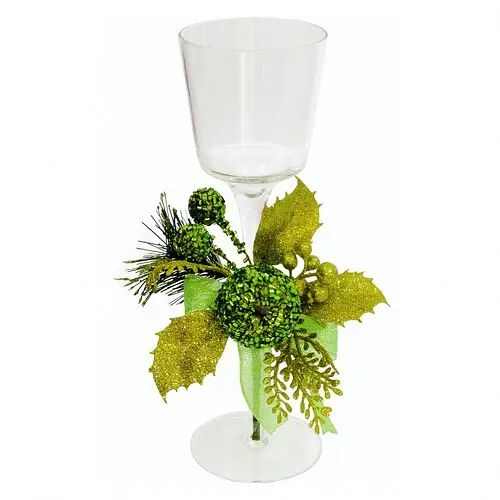 Подсвечник Бокал с яблоком - фото 1