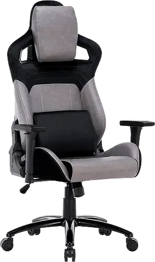 Геймерське крісло GT Racer чорне із сірим (X-2420 Black/Gray) - фото 2