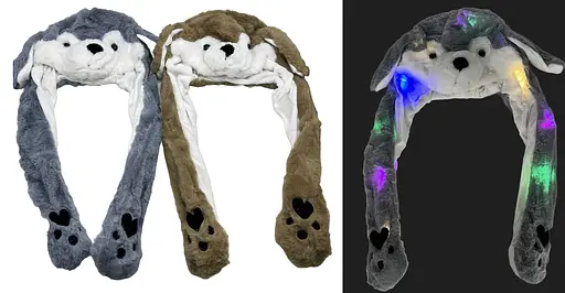 Шапка меховая Собачка, 473-9, со световыми эффектами (В ассортименте) - фото 2