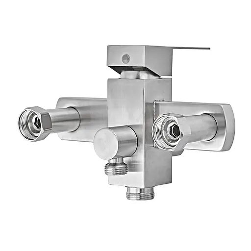 Смеситель для ванны Armata Kub-006 CH6492 Нержавеющая сталь - фото 3