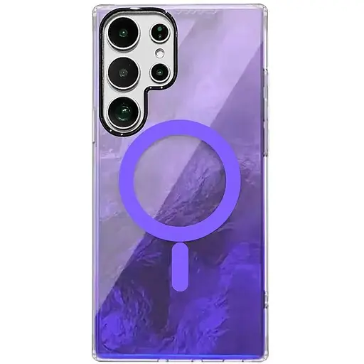 Чохол TPU Shiny Mountain (MagFit) для Samsung Galaxy S25 Ultra Purple