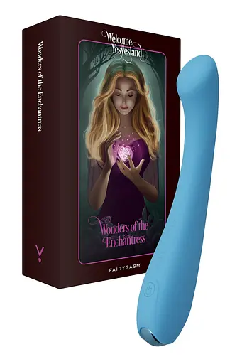 Вібратор FairyGasm MerryWand 17.5 см блакитний - фото 11