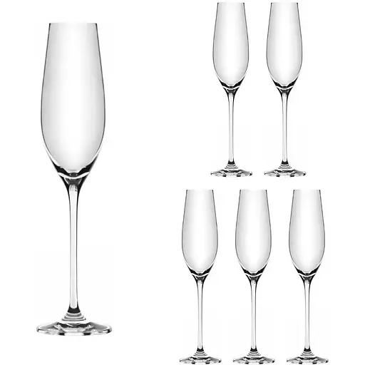 Набір келихів для напоїв Lora Модена 255 мл 6 шт. NGC61SETGLASS