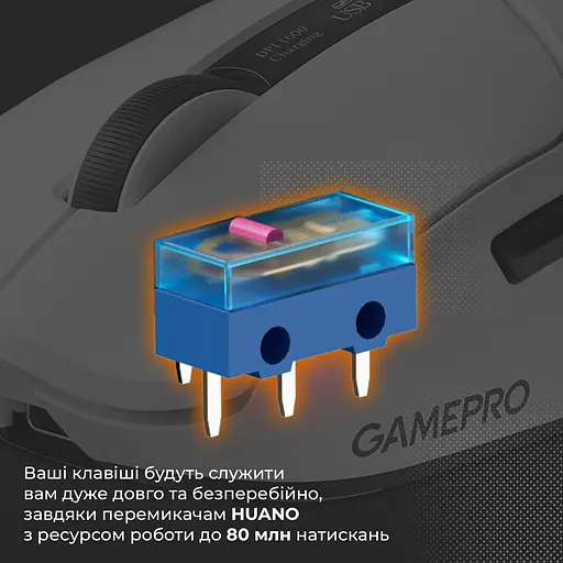 Мышь GamePro Genesis Airmaster White (GM167W) [150897] - фото 14