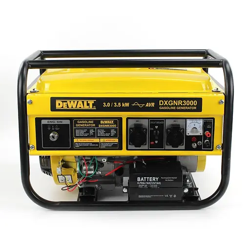 Генератор бензиновый DeWalt DXGNR3000 3.5 кВт медная обмотка электро стартер - фото 2
