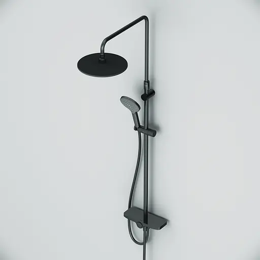 Душова система Am.Pm ShowerSpot без змішувача Like black F0780222, Чорний матовий - фото 9