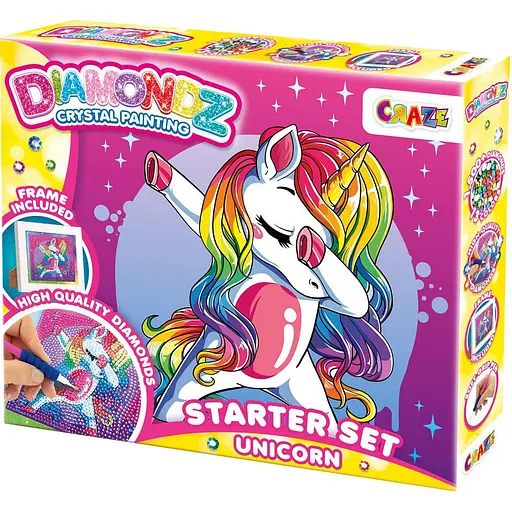 Набір для створення картини Craze Diamondz Єдиноріг в рамці зі стразами (47859) - фото 2