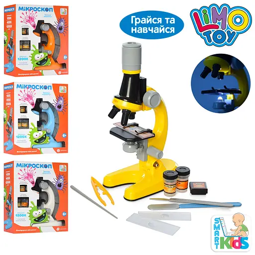 Мікроскоп Limo Toy, SK0026ABCD, зі світловими ефектами, пробірки, скло, інструмент (В асортименті) - фото 2