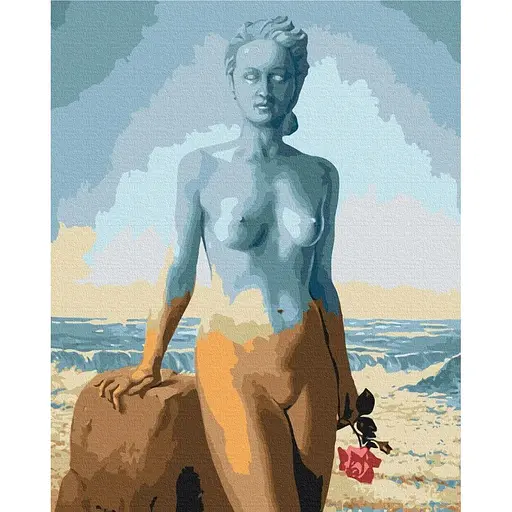 Картина по номерам на подрамнике Brushme Красивый корабль. Рене Магритт - фото 1