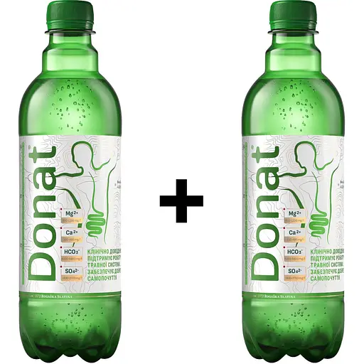 Лікувальна мінеральна вода Donat Mg, 1 л ( 2 шт. х 0,5 л) - фото 2