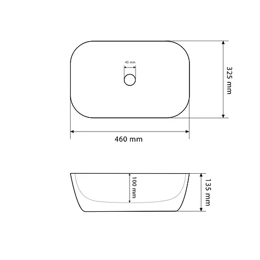 Умивальник VBI Ravenna black stone matt накладний VBI-011214, Чорний матовий - фото 2