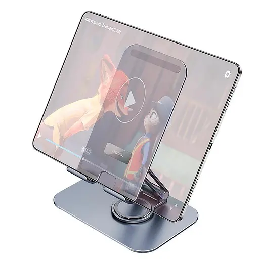 Тримач Hoco PH50 Plus Ivey dual axis rotating metal tablet desktop holder настільний для планшетів 4.5-12" - фото 7